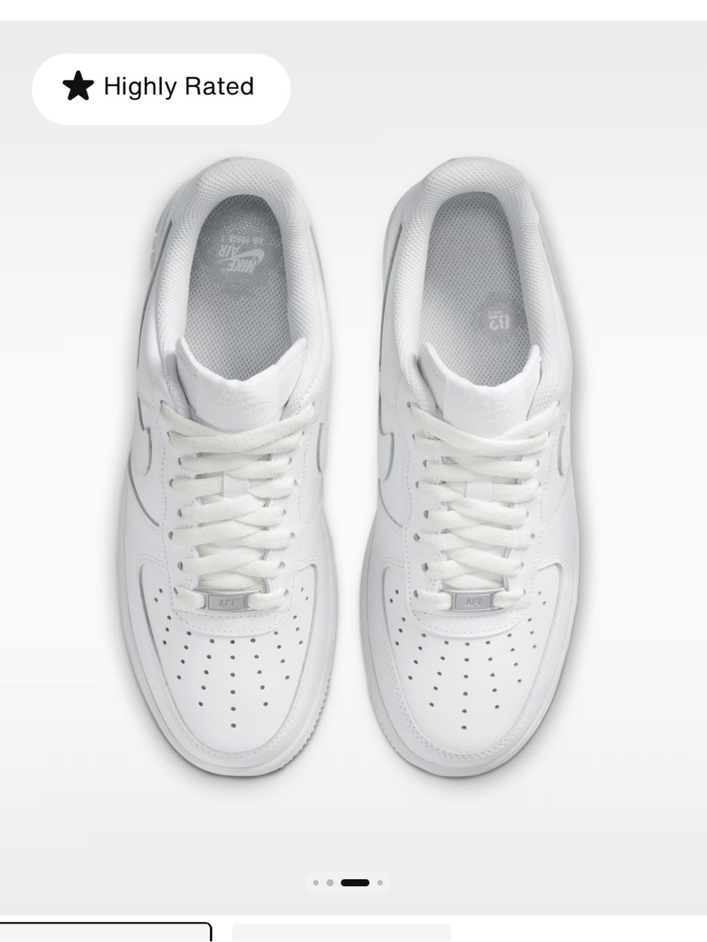 Womens white nike air force 1 '07